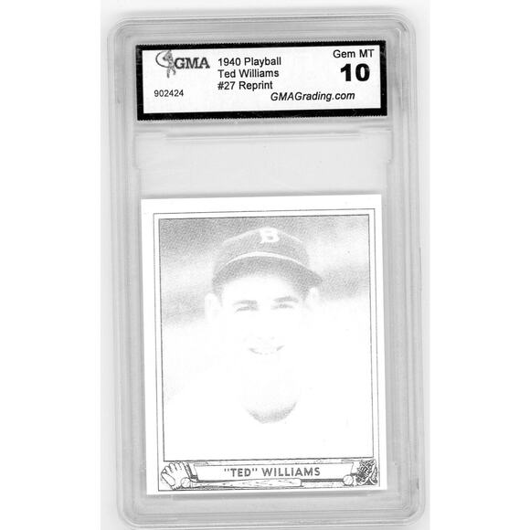 1940 Playball Reprint # 27 Ted Williams Boston Red Sox GMA 10 - Picture 1 of 2